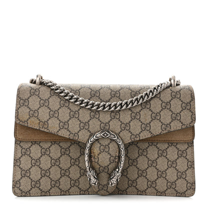 Gucci GG Supreme Monogram Small Dionysus Shoulder Bag Taupe 1 of 13