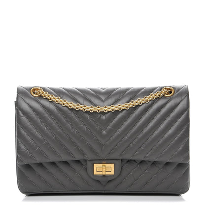 Chanel Aged Calfskin Chevron 2.55 Reissue 226 Dark Grey 1 of 8
