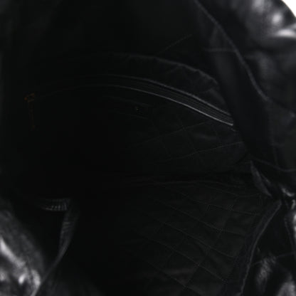 Chanel Shiny Calfskin Quilted Small Chanel 22 Black 6 of 11