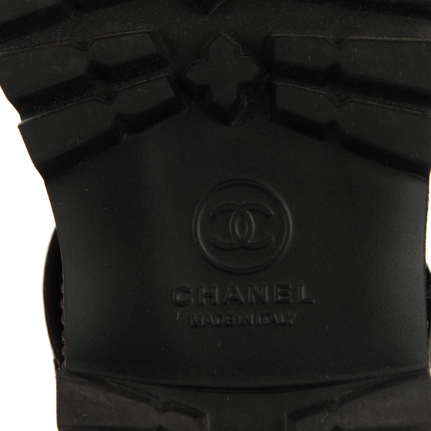 Chanel Calfskin Quilted Biker Boots 40 Dark Brown 7 of 10