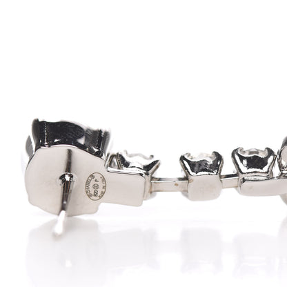 Chanel Crystal Starfall Drop CC Earrings Silver 4 of 5