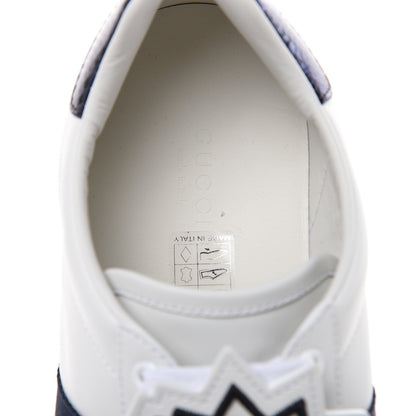 Gucci Calfskin Ayers Crystal Web Womens New Ace Pineapple Sneakers 40 White 8 of 10