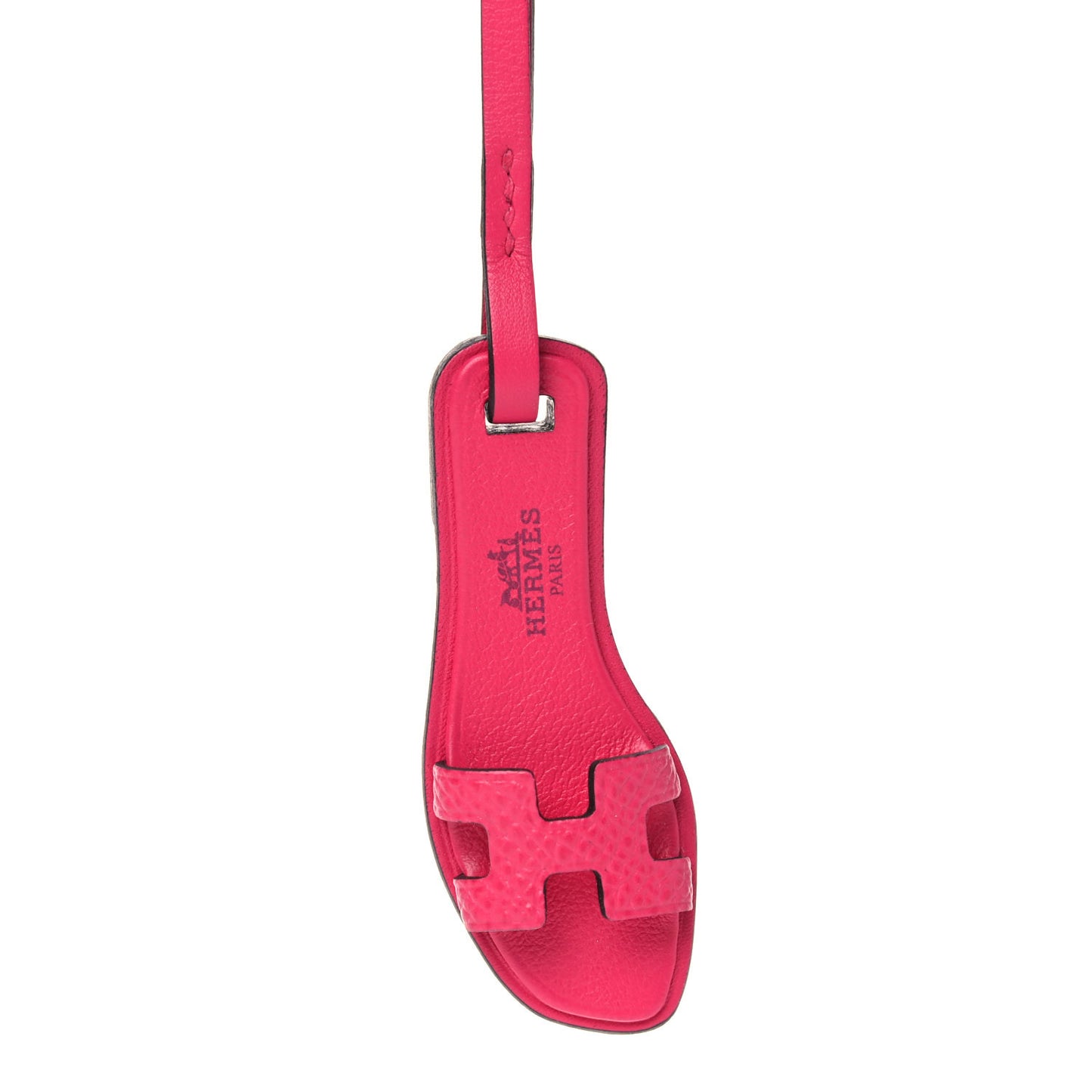Epsom Butler Calfskin Hunter Oran Nano Bag Charm Rose Mexico