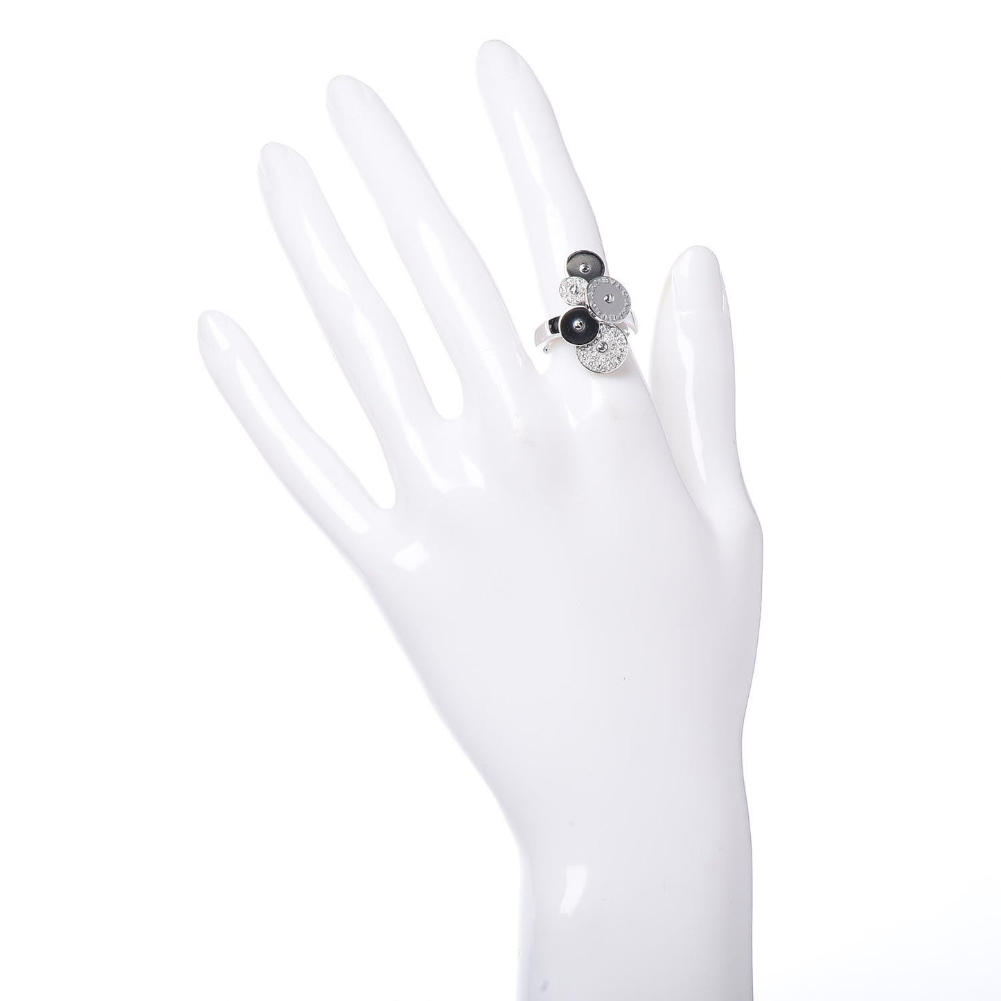 18K White Gold Diamond Cicladi Ring 53 6.25