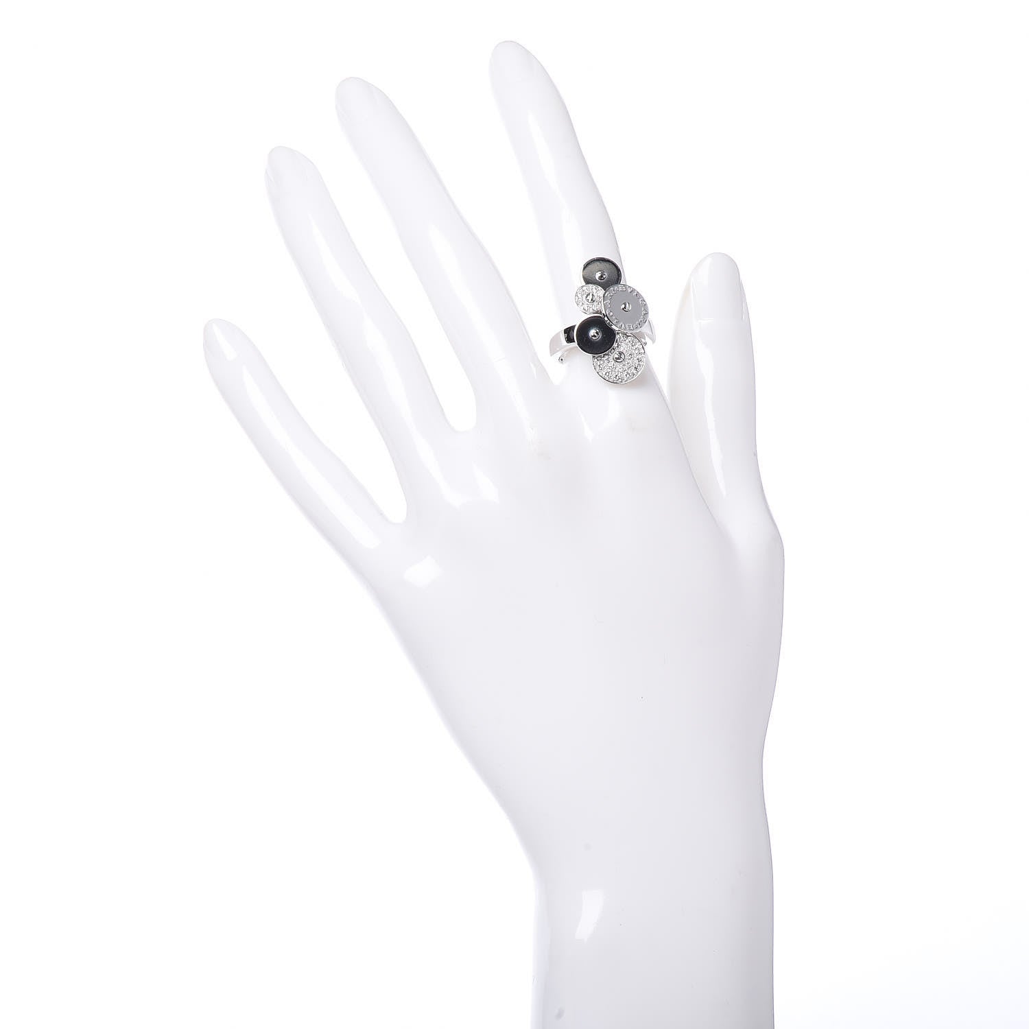 Bulgari 18K White Gold Diamond Cicladi Ring 53 6.25 2 of 6