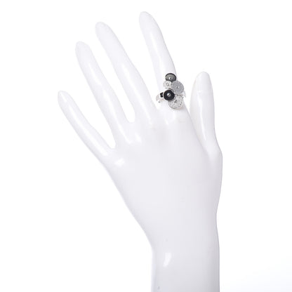 Bulgari 18K White Gold Diamond Cicladi Ring 53 6.25 2 of 6