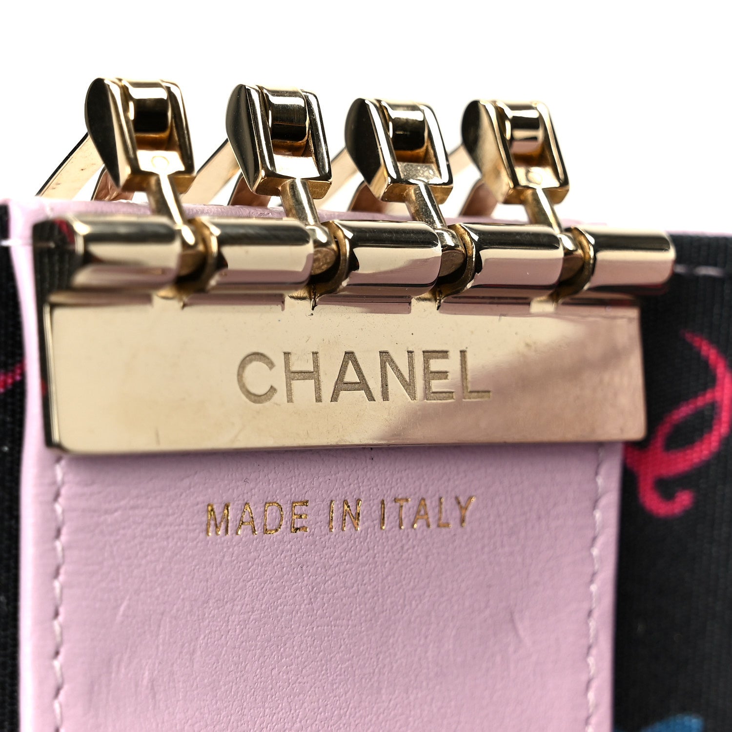 Chanel Caviar Quilted Classic 4 Key Holder Wallet Light Pink 8 of 10