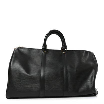 Louis Vuitton Epi Keepall 45 Black Black 1 of 8