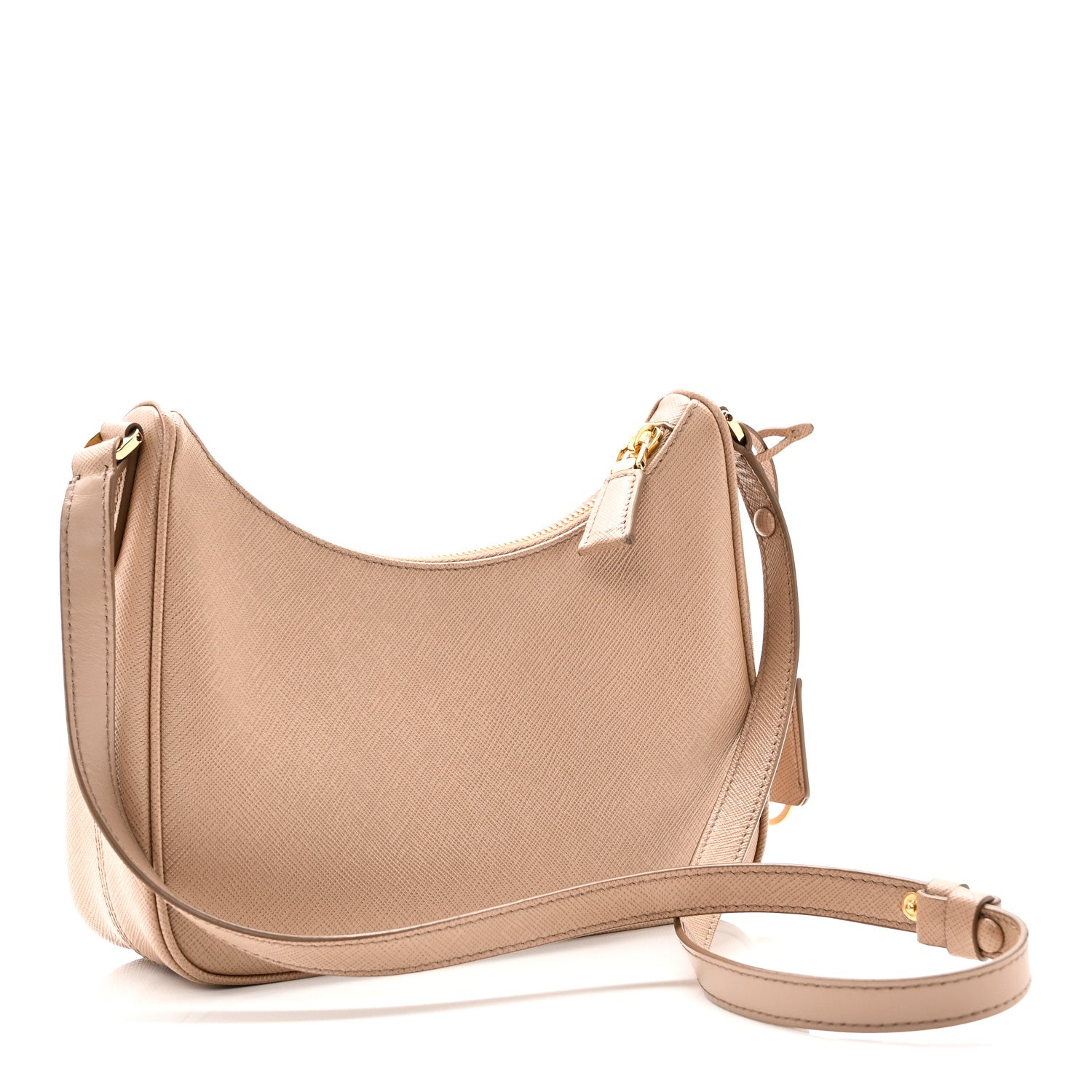 Prada Saffiano Lux Re-Edition Mini Shoulder Bag Cammeo 1808967