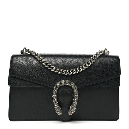 Gucci Pebbled Calfskin Small Dionysus Shoulder Bag Black 1 of 9