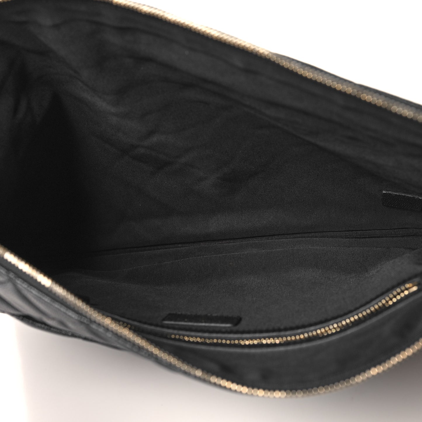 Caviar Quilted Large Cosmetic Case Black