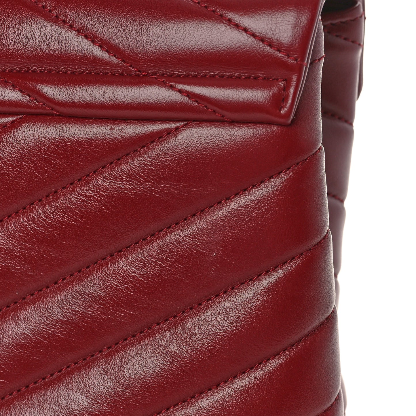 Calfskin Y Quilted Monogram Medium Loulou Chain Satchel Palissandre
