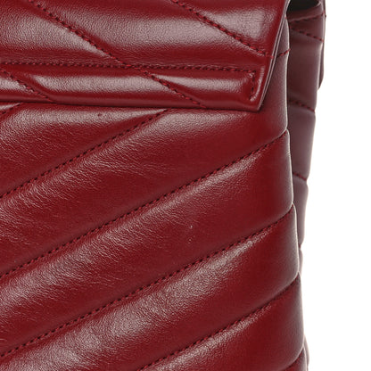 Saint Laurent Calfskin Y Quilted Monogram Medium Loulou Chain Satchel Palissandre 10 of 14