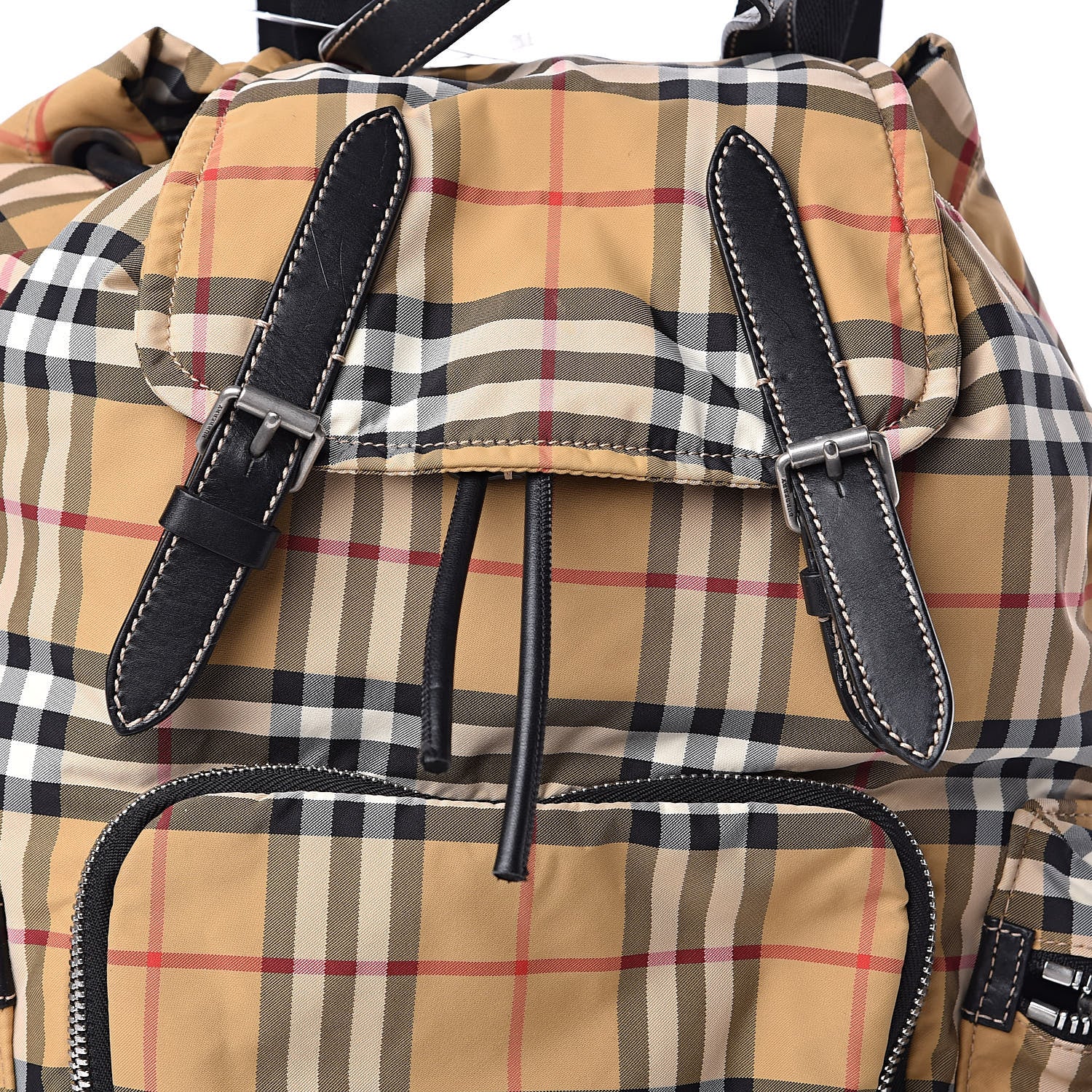 Burberry Nylon Vintage Check Medium Rucksack Backpack Antique Yellow 11 of 11