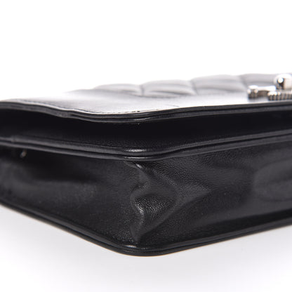 Chanel Sheepskin Quilted Mademoiselle Vintage Wallet On Chain WOC Black 5 of 17