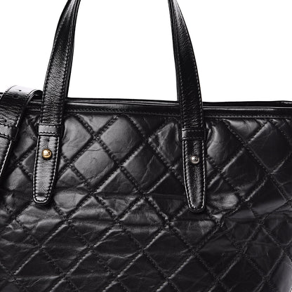 Chanel Calfskin Quilted Gabrielle Shopping Tote Black 10 of 10