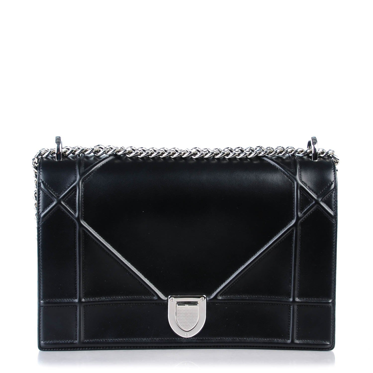 Christian Dior Lambskin Large Diorama Flap Bag Black 1 of 6
