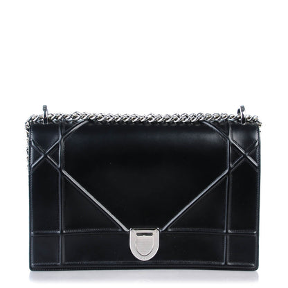 Christian Dior Lambskin Large Diorama Flap Bag Black 1 of 6