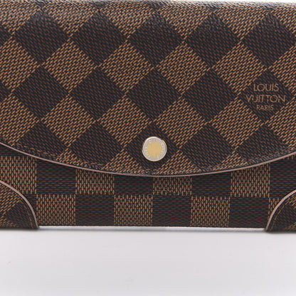 Louis Vuitton Damier Ebene Caissa Wallet Rose Ballerine 9 of 9