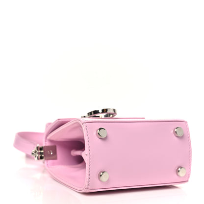 Salvatore Ferragamo Brushed Calfskin Micro Iconic Top Handle Bag Bubble Gum 4 of 10