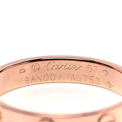 Cartier 18K Pink Gold 3.5mm LOVE Wedding Band Ring 57 8 4 of 4