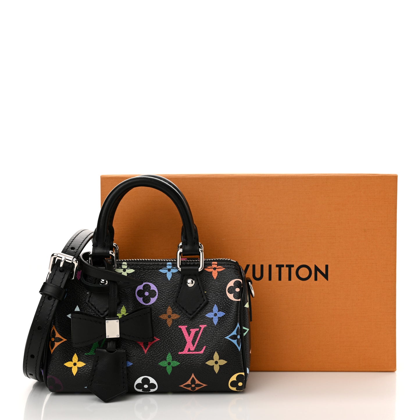 LV X TM Monogram Multicolor Nano Speedy Black
