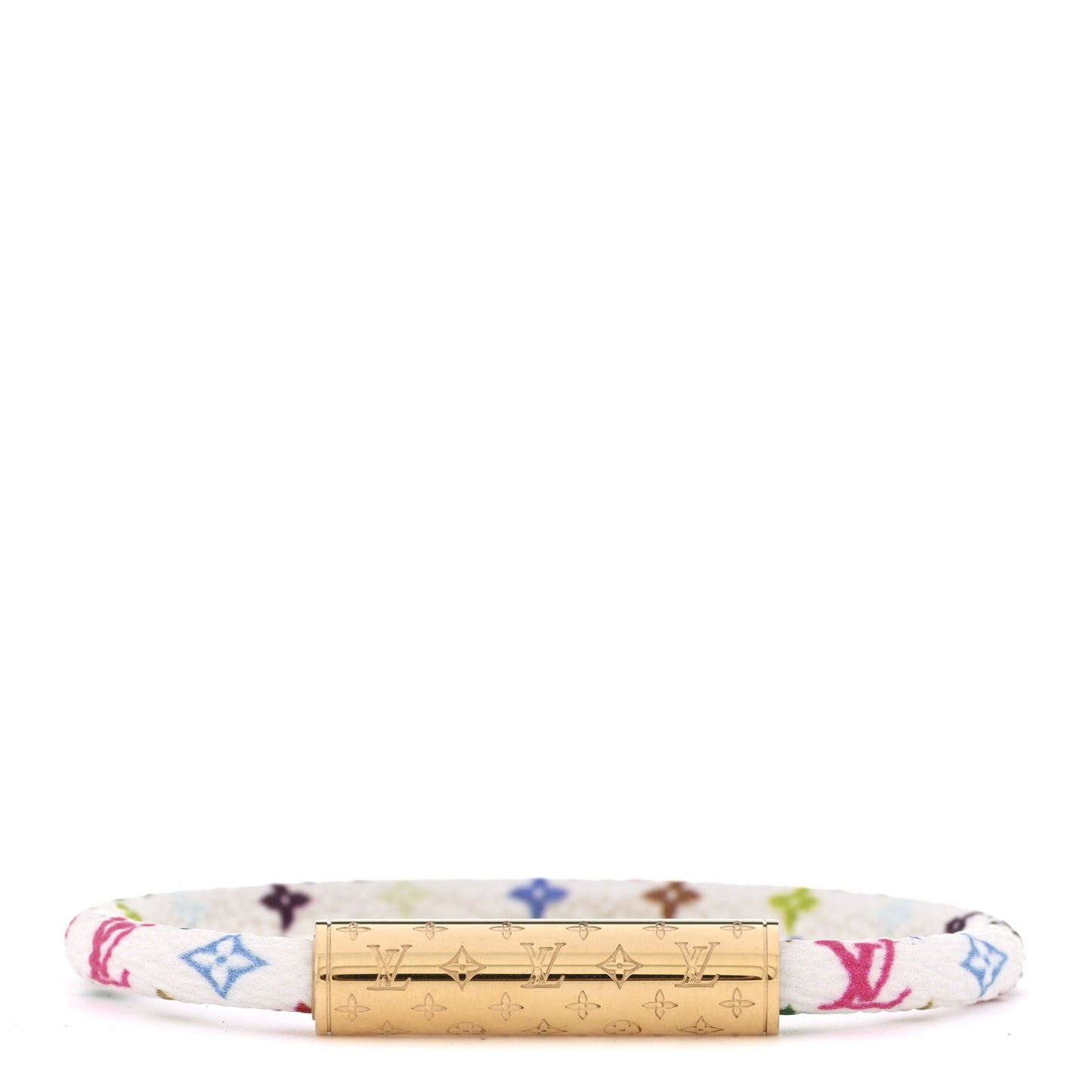 LV X TM Monogram Multicolor LV Confidential Bracelet 17 White