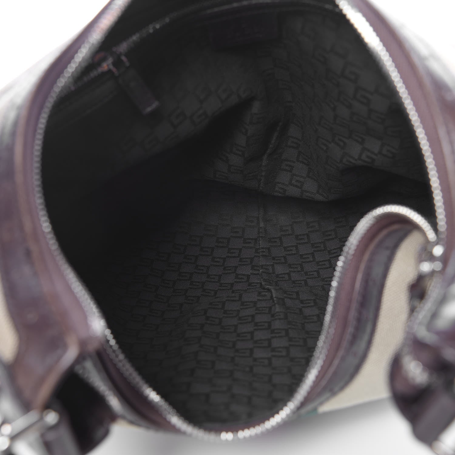 Gucci Canvas Web GG Reins Hobo Brown 5 of 11