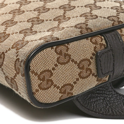 Gucci Monogram Dollar Calfskin Belt Bag Beige Ebony Testa di Moro Marrone Scuro 10 of 12
