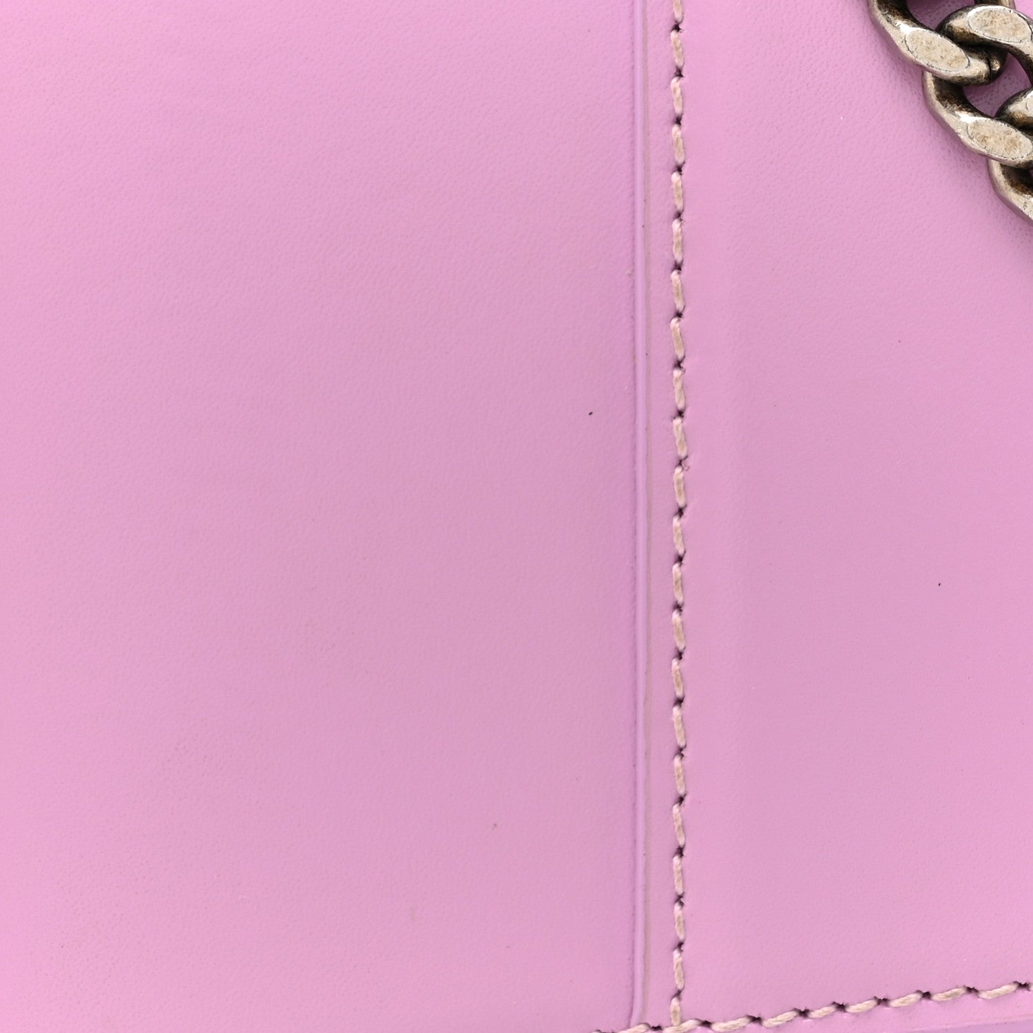 Balenciaga Shiny Box Calfskin Tonal B Hourglass Chain Bag Liliac 9 of 18