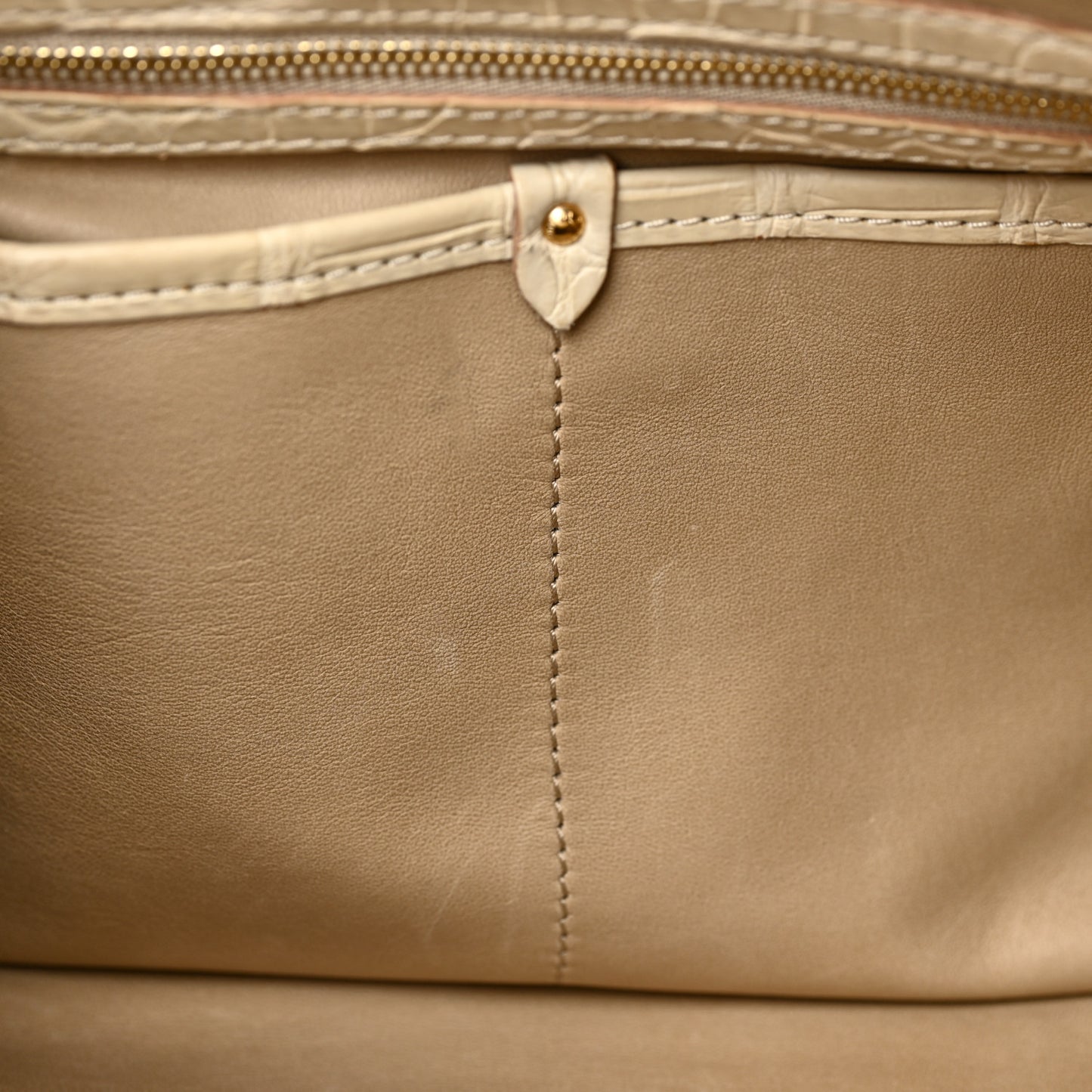 Crocodile Sac Louis Beige