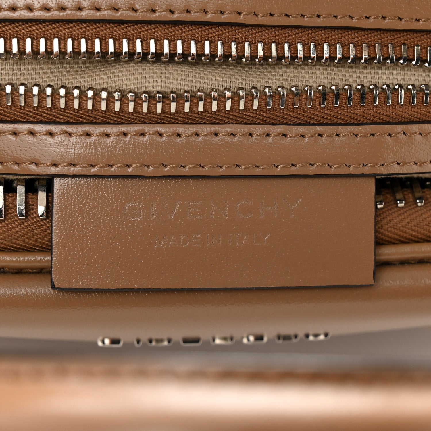 Givenchy Shiny Lord Calfskin Small Antigona Dark Beige 6 of 10