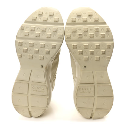 Gucci Calfskin Logo Womens Rhyton Sneakers 38 Ivory 6 of 8