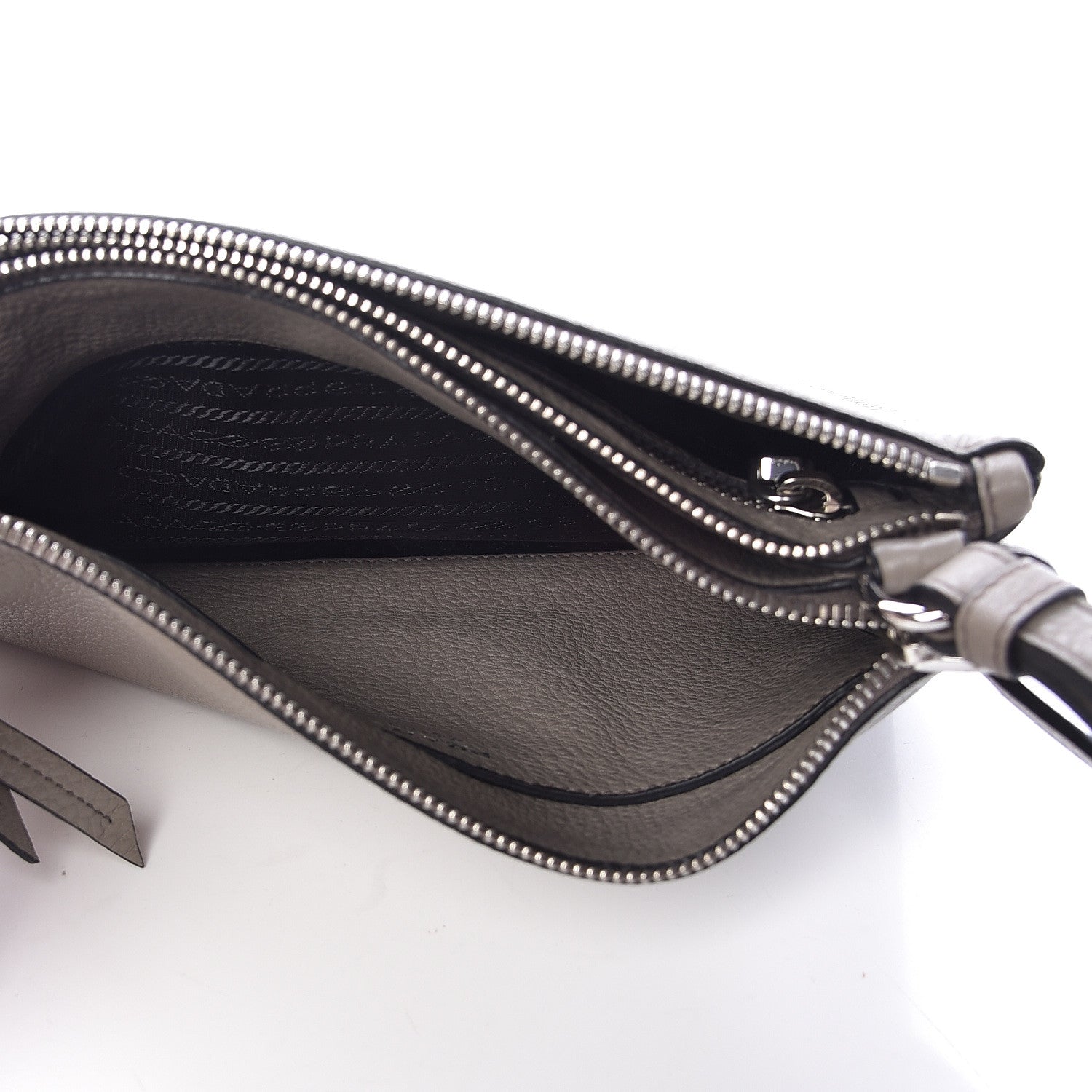 Prada Vitello Phenix Double Zip Crossbody Bag Argilla 6 of 12