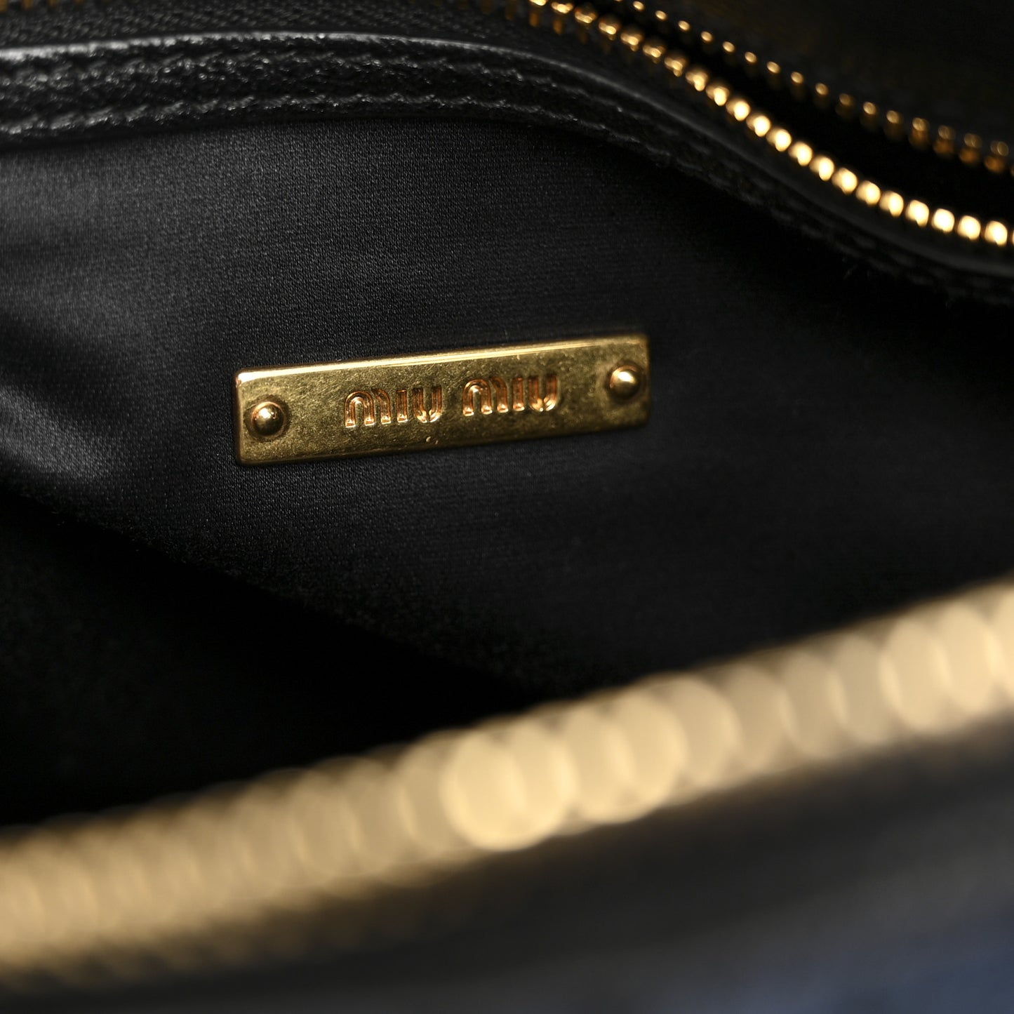 Denim Matelasse Small Zip Tote Blue