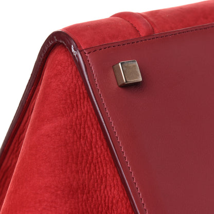 Celine Nubuck Medium Phantom Luggage Red 9 of 15