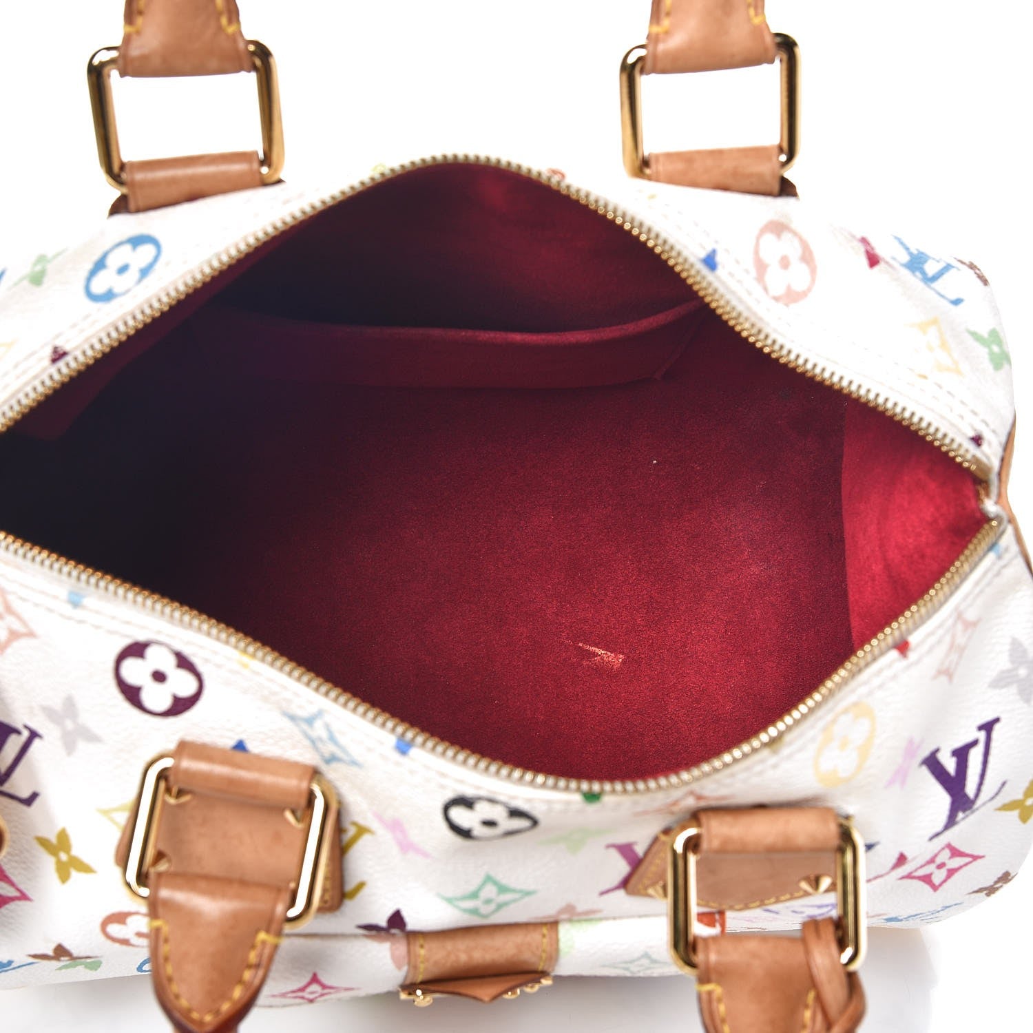 Louis Vuitton Monogram Multicolor Speedy 30 White 5 of 10