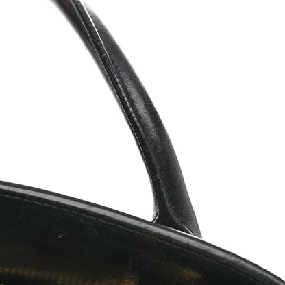 Prada Saffiano Cuir Calfskin Medium Monochrome Top Handle Tote Black 11 of 12