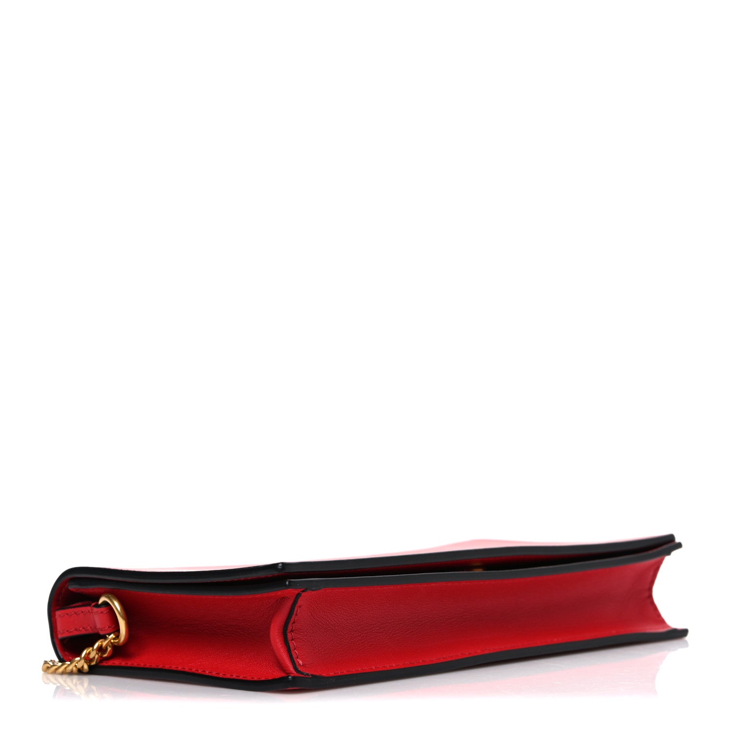 Valentino Garavani Calfskin Love Lab Go Logo Chain Pouch Rouge Pur 3 of 8