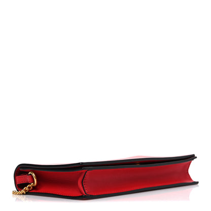 Valentino Garavani Calfskin Love Lab Go Logo Chain Pouch Rouge Pur 3 of 8