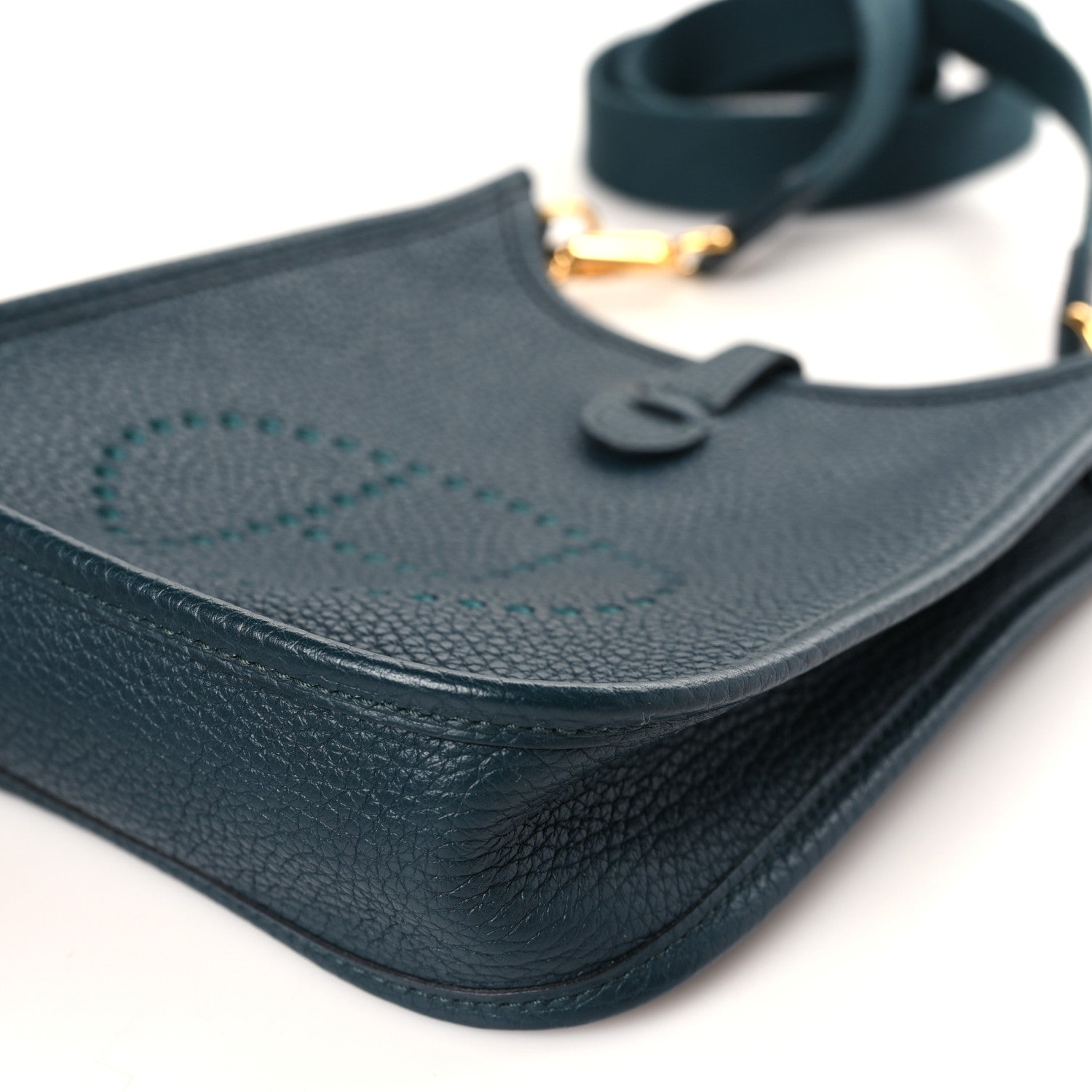 Hermes Taurillon Clemence Amazone Evelyne TPM Vert Cypress 9 of 9