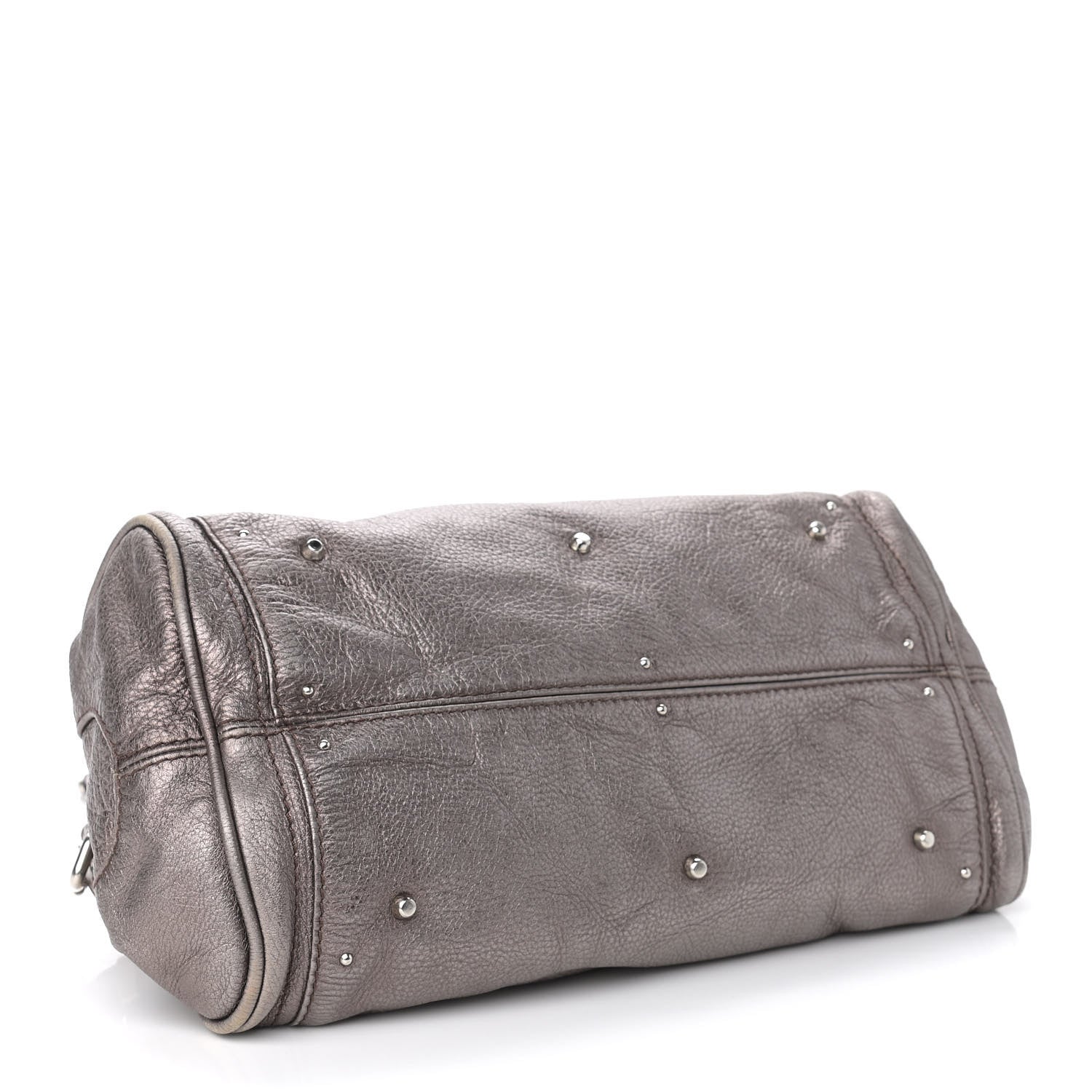 Chloe Metallic Calfskin Medium Paddington Satchel Silver 4 of 13