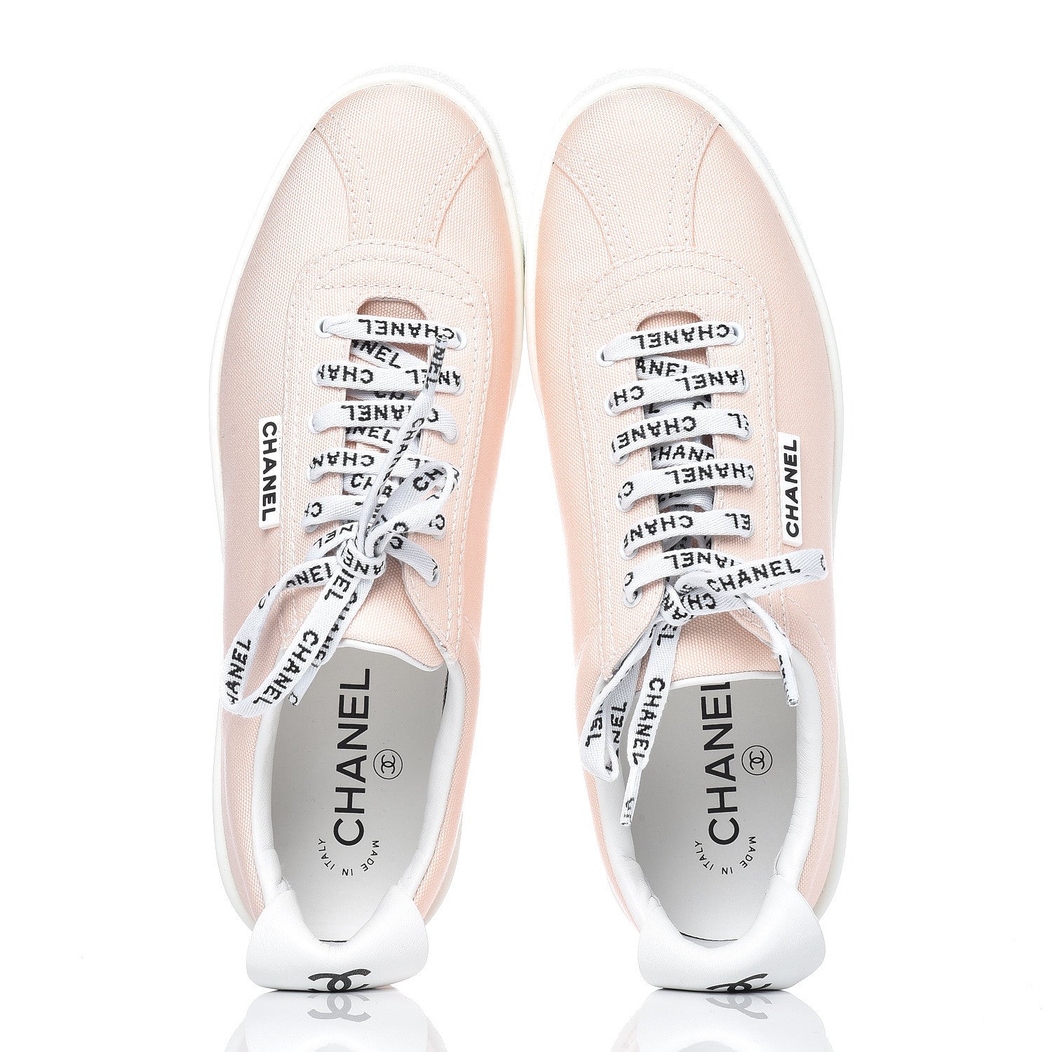 Chanel Canvas Womens Sneakers 39.5 Light Pink 7 of 11