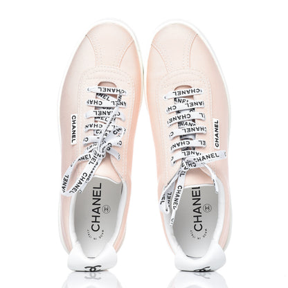 Chanel Canvas Womens Sneakers 39.5 Light Pink 7 of 11