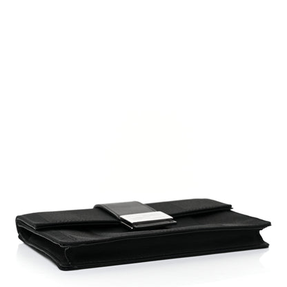Fendi Recycled Nylon Vitello Grace Light Pequin Baguette Belt Pouch Black 4 of 9