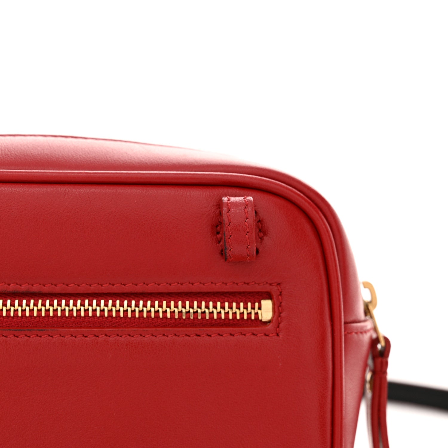 Saint Laurent Calfskin Matelasse Monogram Lou Belt Bag Rouge Eros 12 of 13