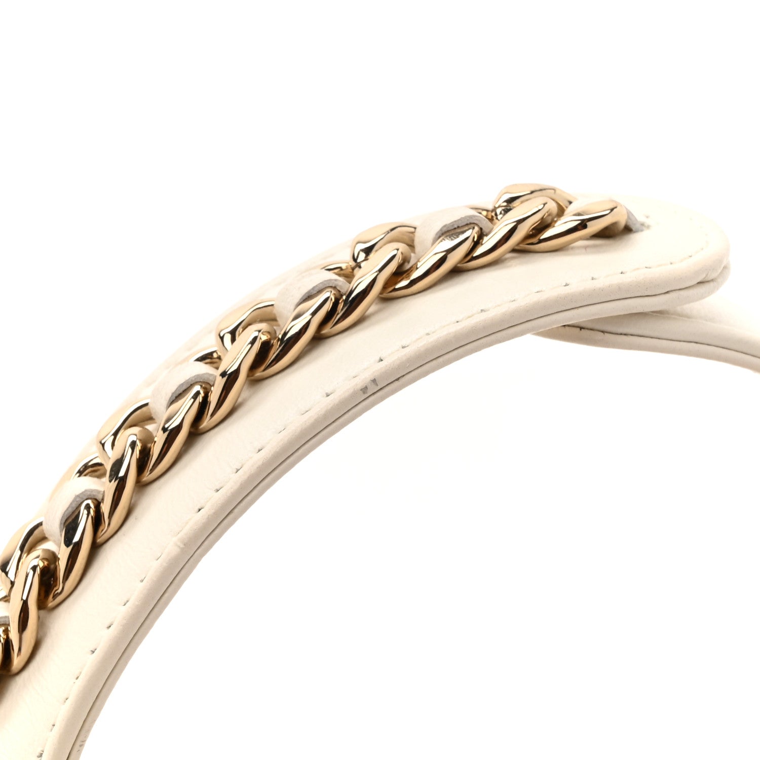 Chanel Lambskin Quilted Chain Around Pouch Hobo White 12 of 12