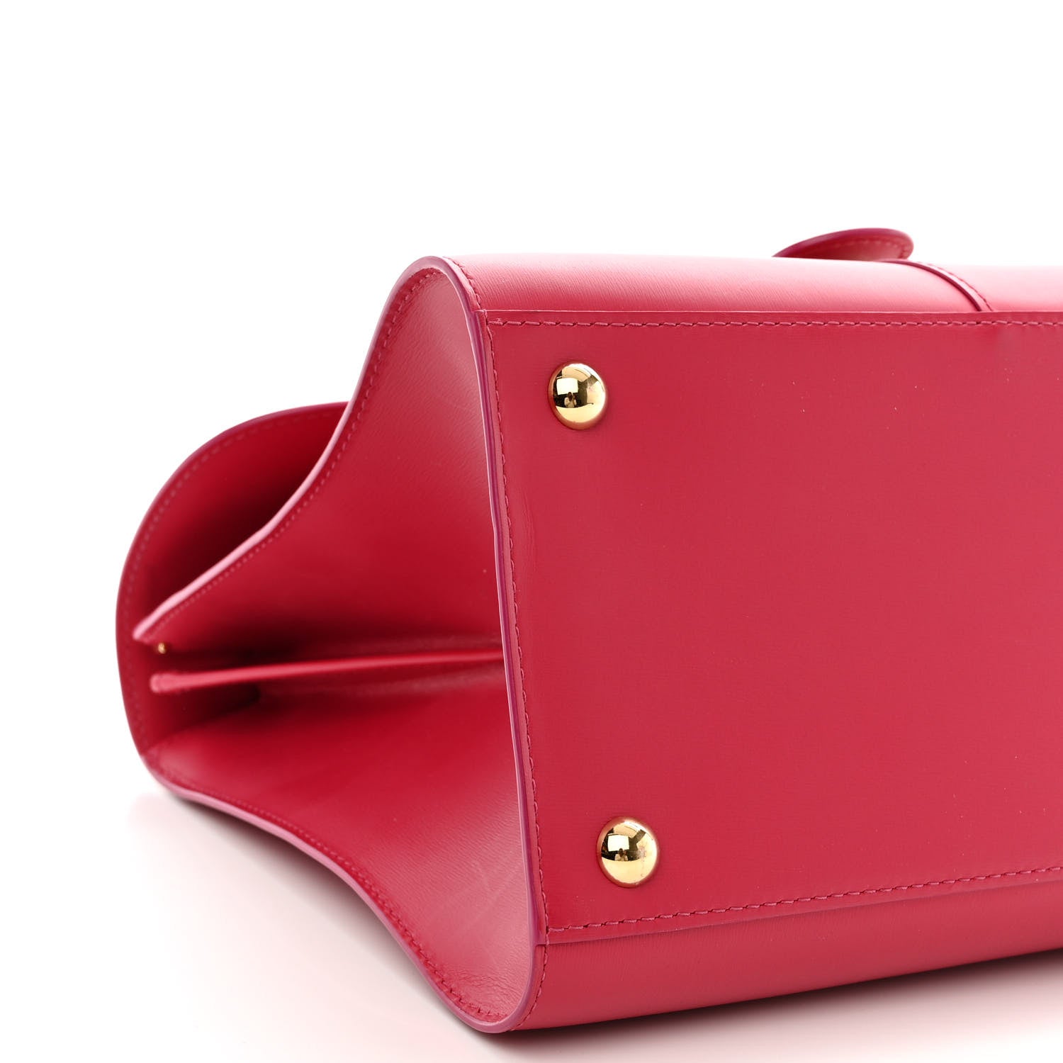 Delvaux Box Calfskin MM Brillant Satchel Framboise 9 of 10