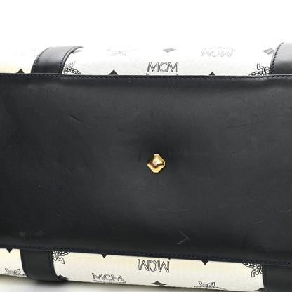 MCM Visetos Shopper Tote White 11 of 11