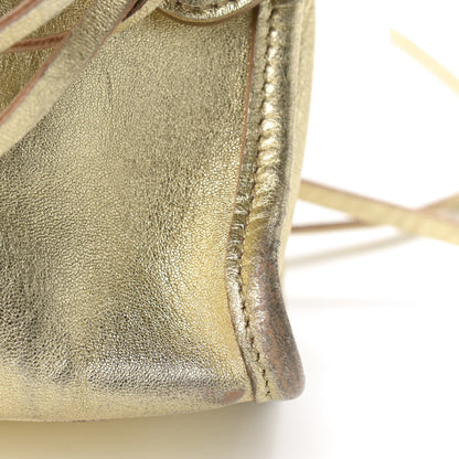 Balenciaga Laminated Agneau Classic Hardware Mini City Gold 12 of 12